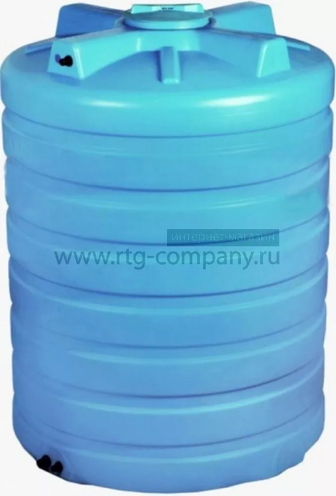 Бак для воды пластиковый  2000 л ATV-2000 синий с поплавком Акватек