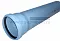 Труба водосточная ПП 110*3,4*1500 мм Cиникон Rain Flow с раструбом голубая (уп.15 шт)