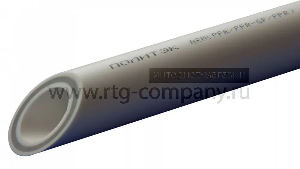 Труба полипропиленовая PPRC PN 25 /  20 *3,4 (SDR 6), армированная стекловолокном, белая