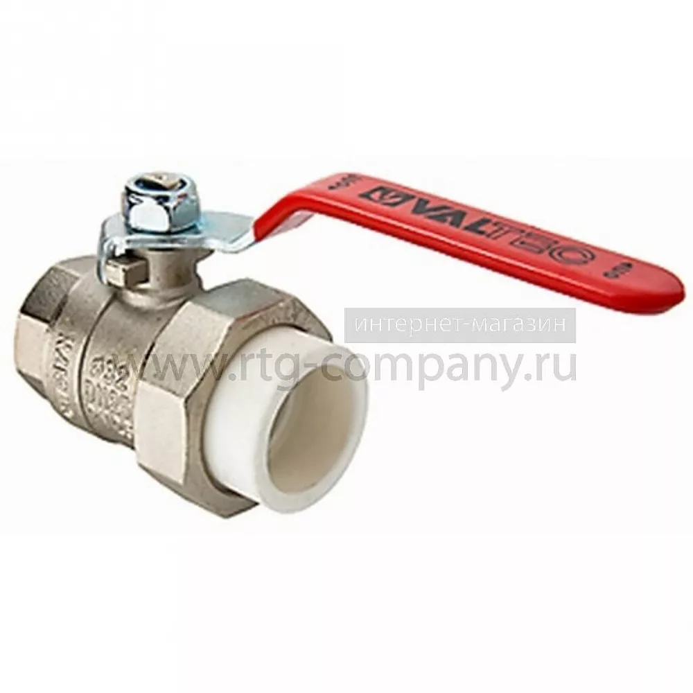 Кран шаровый под полипропилен "рычаг" ВР внутренняя резьба  20*1/2" (Valtec VT.742) уп 10 шт